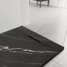 поддон Rea Bazalt 90x90 квадратный, carrara black (REA-K7003)