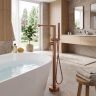 смеситель для ванны Rea Logan напольный brushed copper (REA-B2220)