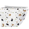 toilet Rea Carlos 49.5x37 rimless white + seat slim duroplast (REA-C8005)
