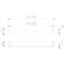 Omnires Nelson anthracite accessory set (NL80214GR+NL80510GR+NL80620GR)