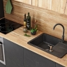 Fregadero de cocina Rea Nils 44x62 negro (ZLE-00100)
