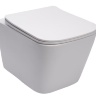 Inodoro Rea Raul Rimless sin aro, suspendido, asiento de duroplast de caída lenta slim (REA-C9660)