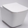 Inodoro Rea Raul Rimless sin aro, suspendido, asiento de duroplast de caída lenta slim (REA-C9660)
