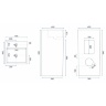 washbasin Rea Mia 40.5x40.5 white (REA-U5634)