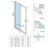 shower door Rea Montana 130x200 brushed gold (REA-K2504)