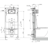 инсталляция Omnires Strongframe с ECO - смывом (SFEWC1)