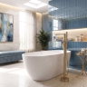 смеситель для ванны Rea Logan напольный brushed gold (REA-B2221)