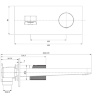 Omnires Contour concealed washbasin mixer, antracite (CT8015AT)