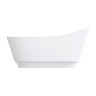 Bañera de piedra Omnires Neo 158x72 ovalada blanca (NEO158SWWBM)