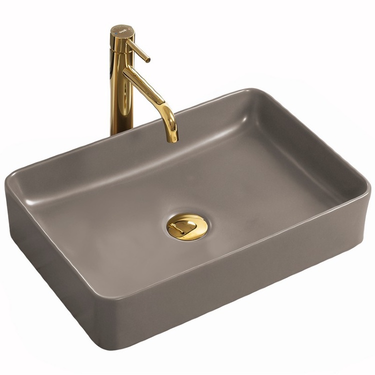 washbasin Rea Avia 34,5x50,5 grey matt (REA-U0841)