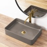 washbasin Rea Avia 34,5x50,5 grey matt (REA-U0841)