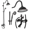 Sistema de ducha Rea Bergamo Old Black (REA-P5001)