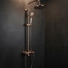 душевая система Rea Luis с изливом, brushed copper (REA-P7156)