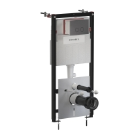 инсталляция Omnires Flush Set ECO, панель смыва STEEL-R45, brushed anthracite (STFWCECO1R45-RAT)