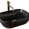 washbasin Rea Belinda 33,5x46,5 black marble matt (REA-U8908)