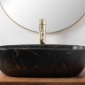 washbasin Rea Belinda 33,5x46,5 black marble matt (REA-U8908)