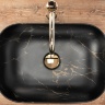 washbasin Rea Belinda 33,5x46,5 black marble matt (REA-U8908)