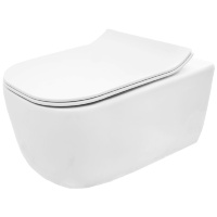 Inodoro Rea Mateo Rimless sin aro, suspendido, asiento duroplast slim (REA-C1258)