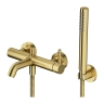 Omnires Y brushed brass bath and shower mixer (Y1231BSB)