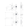 Omnires Y brushed brass bath and shower mixer (Y1231BSB)