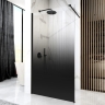 Mampara de ducha Rea Aero Ombre 120x195 cristal de seguridad, negro (REA-K2462)