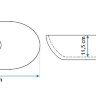 washbasin Rea Linda 33x48 stone (REA-U1020)