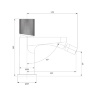 Mezclador de bidé Omnires Contour antracita (CT8020AT)