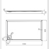 Omnires Camden tray 80x120 (CAMDEN80/120/PBP)