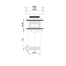 Omnires click-clack chrome bottom valve (A706CR)