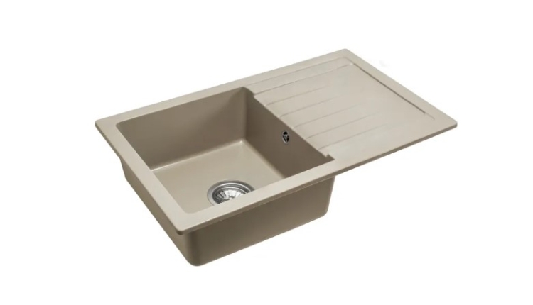 Fregadero de cocina Rea Dag beige (ZLE-00113) + sifón