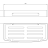 Omnires Uni anthracite shelf (UN10331AT)