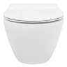Inodoro Rea Carlo Mini Rimless, asiento de duroplast de caída lenta slim n, blanco (REA-C1256)