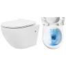 Inodoro Rea Carlo Mini Rimless, asiento de duroplast de caída lenta slim n, blanco (REA-C1256)