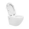 Inodoro Rea Carlo Mini Rimless, asiento de duroplast de caída lenta slim n, blanco (REA-C1256)