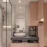 concealed washbasin mixer Rea Lungo black (BAT-B0969)