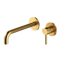 Mezclador de lavabo empotrado Omnires Y oro cepillado (Y1215HLGLB)