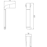 paper holder Omnires Saco chrome (SA54510CR)