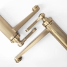 Mezclador de lavabo Rea Monaco alto, cepillado dorado (REA-B4212)