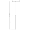 скребок для душевой кабины Omnires Uni с телескопической ручкой, brushed nickel (UN60920NI)