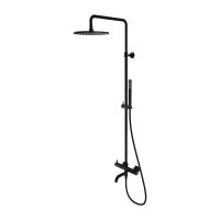 душевая система Omnires Y semi-matt black (Y1234MBL)