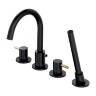 Omnires Y black/gold bath mixer (Y1232BLGL)