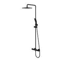 Sistema de ducha con termostato Omnires Y negro (Y1244JBL)
