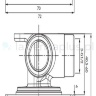 Omnires Contour concealed shower mixer, antracite (CT8045AT)