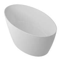 Bañera de piedra artificial Omnires Siena 160x80 rectangular blanca (SIENAWWBP)