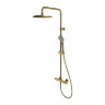 Omnires Y gold shower system with thermostatic mixer and shower (Y1244LUXLGL)
