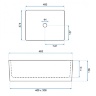 Lavabo Rea Anita 48 N 37,4x48,3 blanco (REA-U0669)