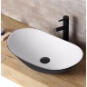 Lavabo Rea Royal 36x62,5 blanco y negro (REA-U6600)