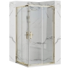 shower cabin Rea Punto 80x100 transparent glass, gold (REA-K6442)