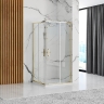 shower cabin Rea Punto 80x100 transparent glass, gold (REA-K6442)