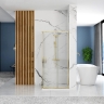 shower cabin Rea Punto 80x100 transparent glass, gold (REA-K6442)